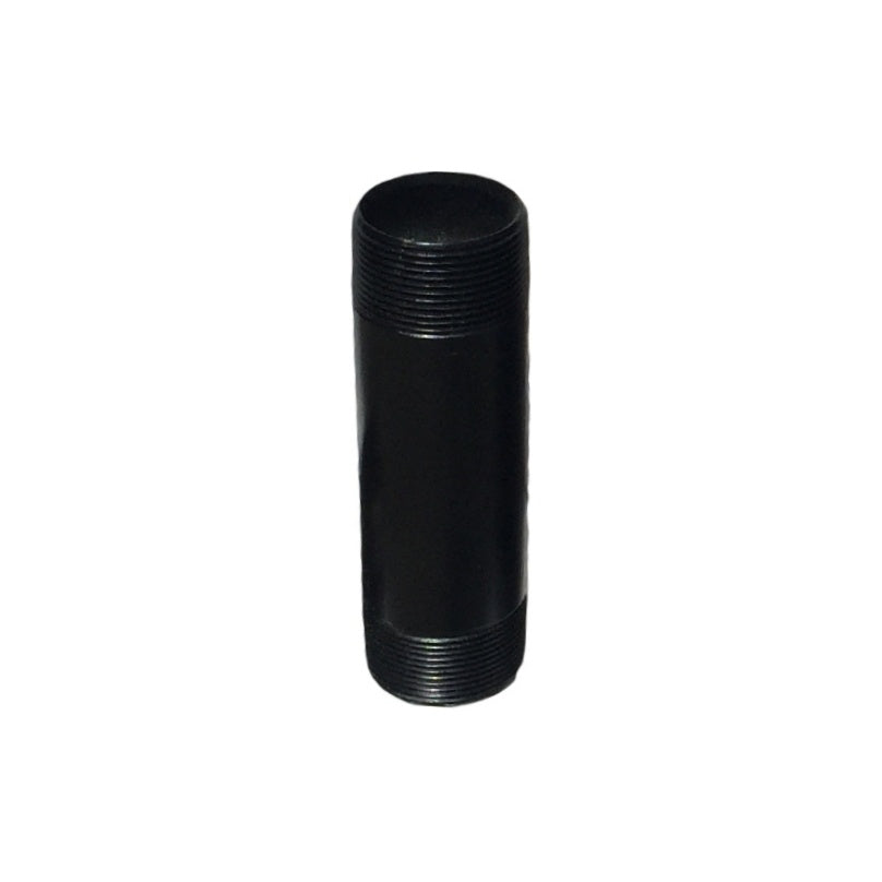 6 Inch Length - 1 1/2 Inch NPT Threaded Pipe - Black Powdercoat