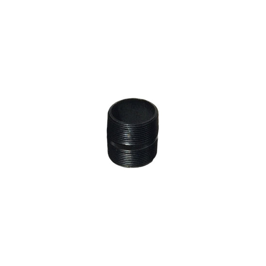 2 Inch Length - 1 1/2 Inch NPT Threaded Pipe - Black Powdercoat