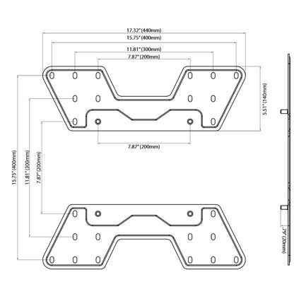 200, 300, 400 VESA Adapter Plates - View 2