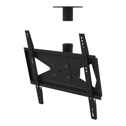 Tilting TV ceiling mount for 32-70 inch screens, 11CP001 cable pass-through ceiling plate and tilting head, supplied without a mast.