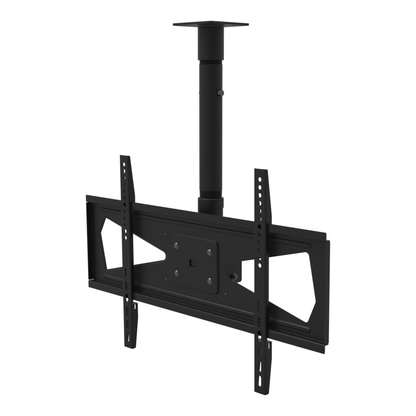 Tilting TV ceiling mount, 32-70 inch screens, 600x400 pattern, 11CP001 cable pass-through plate, 20 to 28 inch drop with extension.