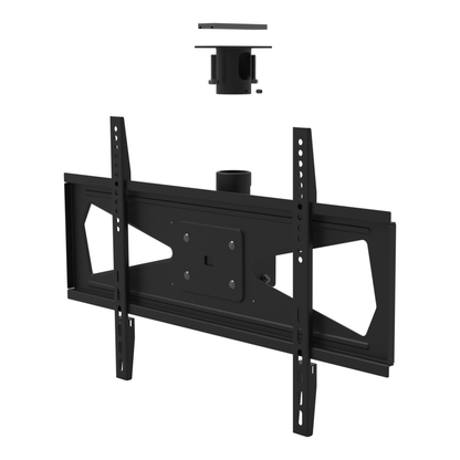 Tilting TV ceiling mount, 32-70 inch screens, 600x400 pattern, unistrut adapter plate and tilting head, supplied without a mast.