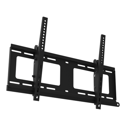 33TW003 tilting TV wall mount seen from below, showing the tilt hardware and lock bar.