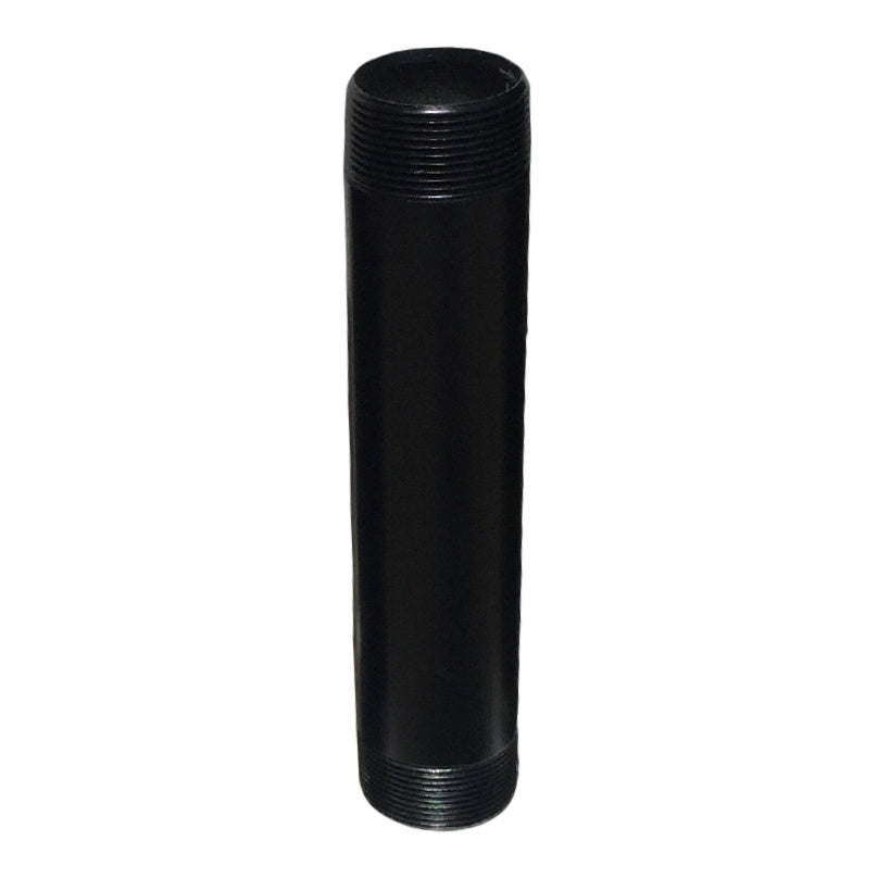 9 Inch Length - 1 1/2 Inch NPT Threaded Pipe - Black Powdercoat