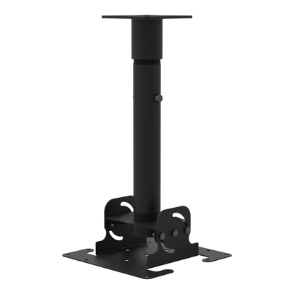 Dental TV ceiling mount, 11CP001 ceiling plate with cable pass-through, 16.5 to 24.5 inch adjustable drop, with telescoping extension.