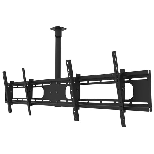 Double Wide Two Screen TV Ceiling Mount for 32 to 55 - View 2