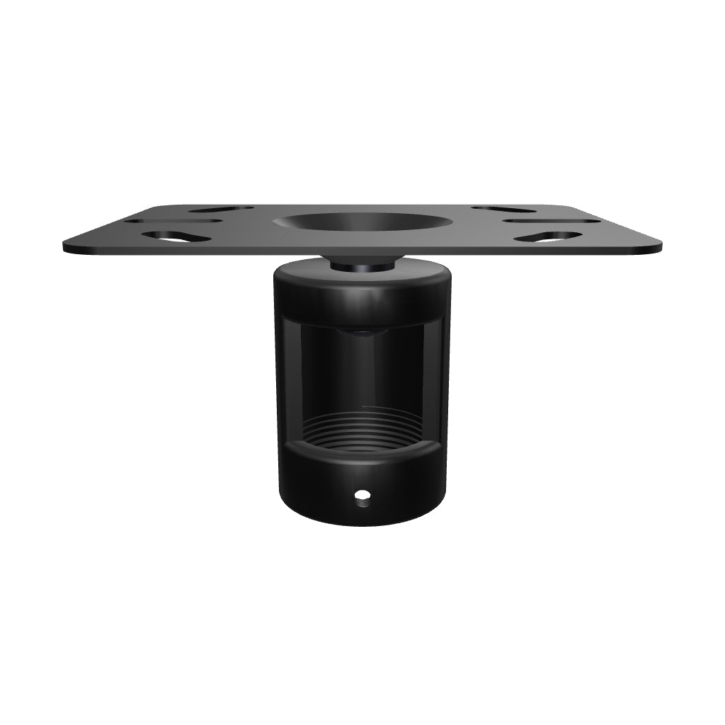 11CP005 ceiling plate for 1-1/2 inch pipe, interactive 3D model showing the mounting flange and the centred pipe socket underneath.