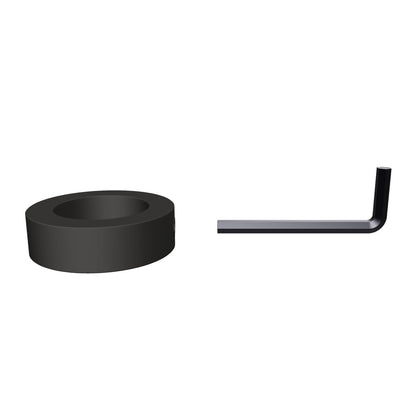 11FC external height adjustment collar, interactive 3D model showing the collar body and the 1/4 inch hex key it ships with.