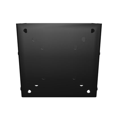 11TW001 tilting TV wall mount for 10 to 24 inch flat panels, interactive 3D model of the assembled mount showing its VESA plate, arc-slot tilt and wall plate.