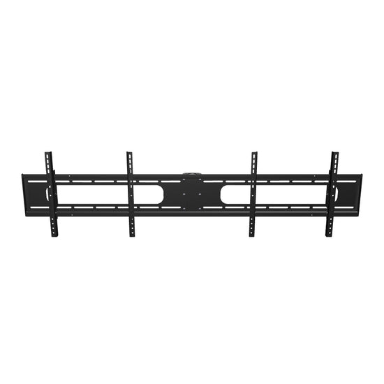 33DW004HEAD double wide two screen TV ceiling mount head for 32 to 55 inch screens. Spin the 68 inch bar, four tilt rails and central pipe clamp.