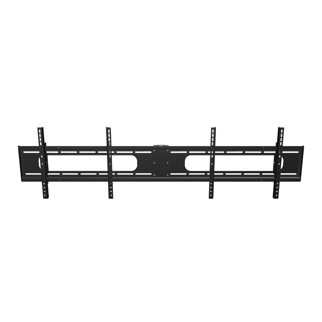 33DW004HEAD double wide two screen TV ceiling mount head for 32 to 55 inch screens. Spin the 68 inch bar, four tilt rails and central pipe clamp.