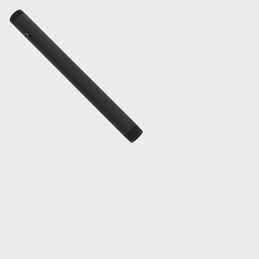 EXT-2036 extension pipe extending from 20 to 36 inches, revealing the row of 1 inch pitch adjustment holes.