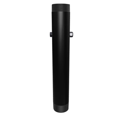 EXT-1220 telescopic extension pipe, interactive 3D model of the 1-1/2 inch pipe adjustable from 12 to 20 inches, shown collapsed at 12 inches.
