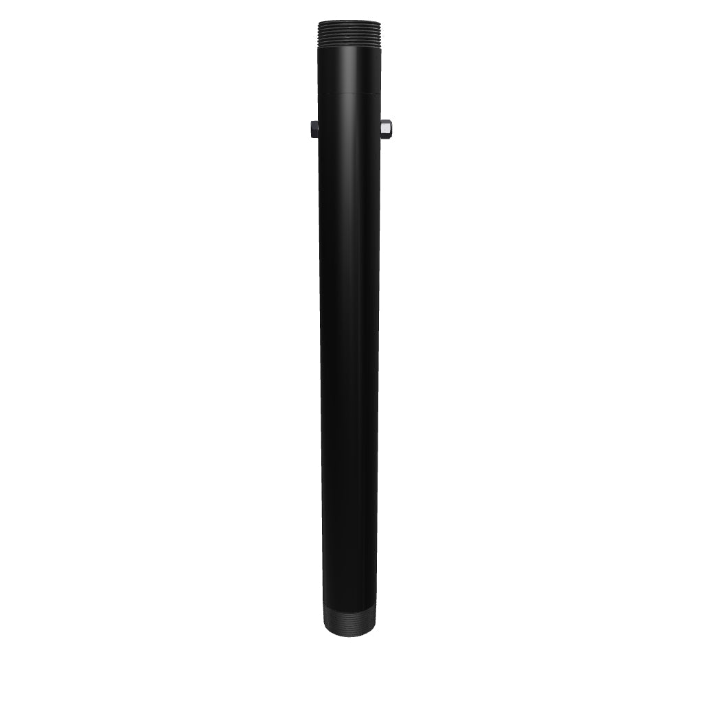 EXT2036 telescopic extension pipe, interactive 3D model of the 1-1/2 inch pipe adjustable from 20 to 36 inches, shown collapsed at 20 inches.