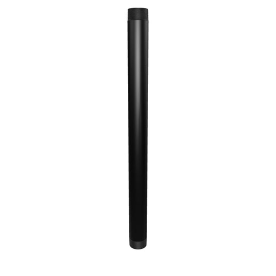 NPT24 black 1-1/2 inch NPT pipe, 24 inches long, aluminum, interactive 3D model showing the threaded ends and bore.