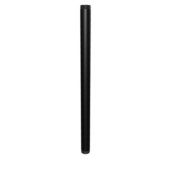 NPT30 black 1-1/2 inch NPT pipe, 30 inches long, aluminum, interactive 3D model showing the threaded ends and bore.