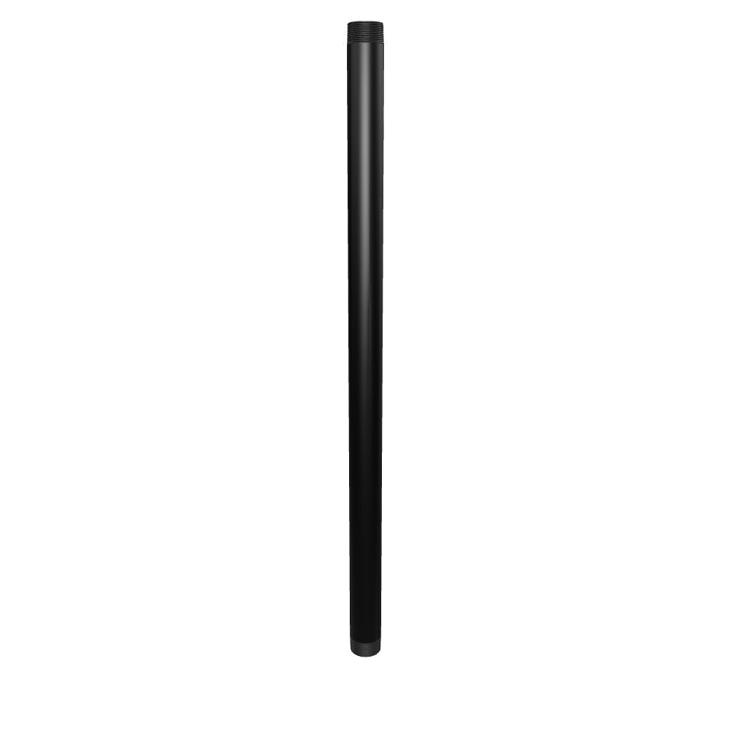 NPT36 black 1-1/2 inch NPT pipe, 36 inches long, aluminum, interactive 3D model showing the threaded ends and bore.