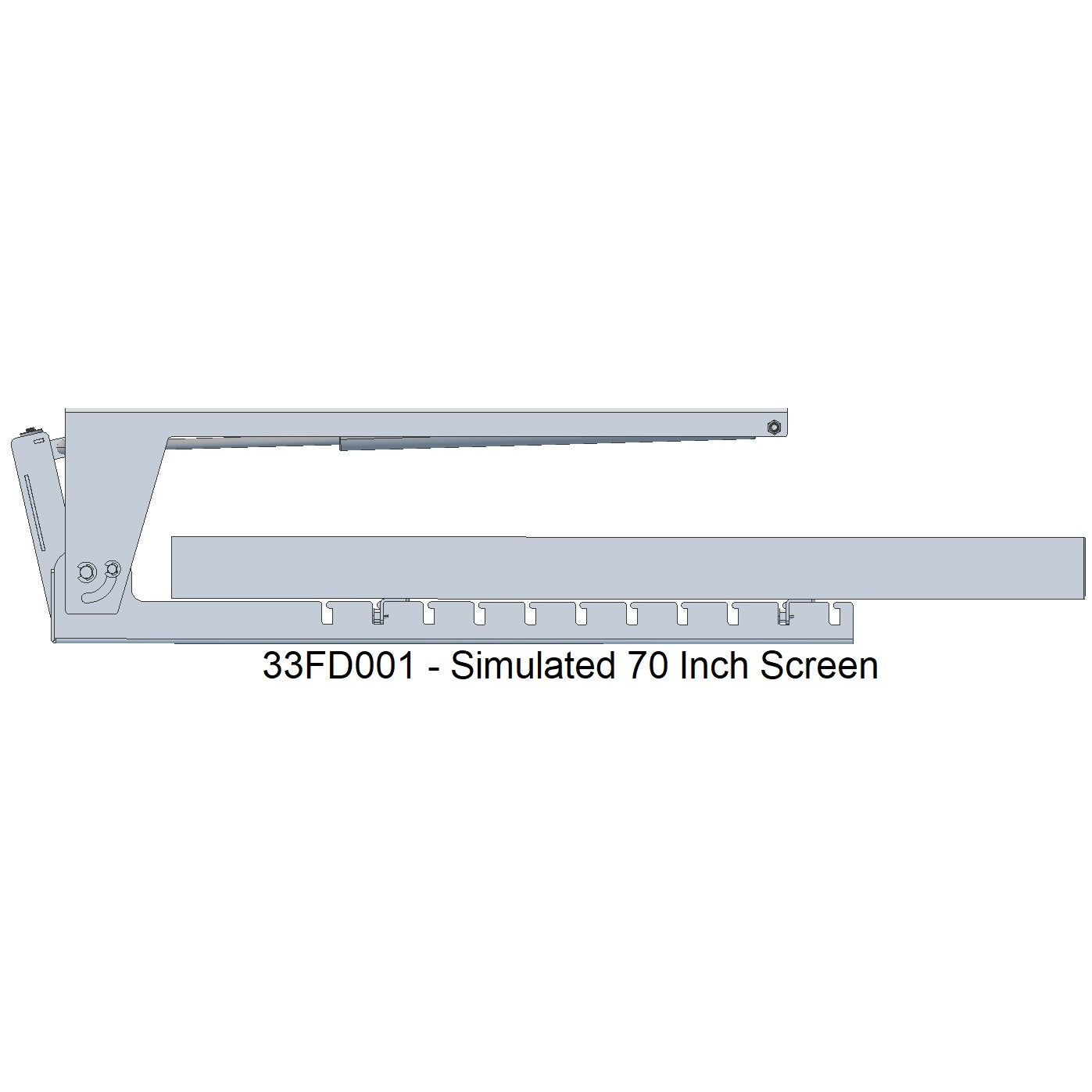 Pull Down Folding TV Ceiling Mount for 35 to 70 inch screens - View 4