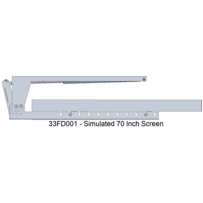 Pull Down Folding TV Ceiling Mount for 35 to 70 inch screens - View 4