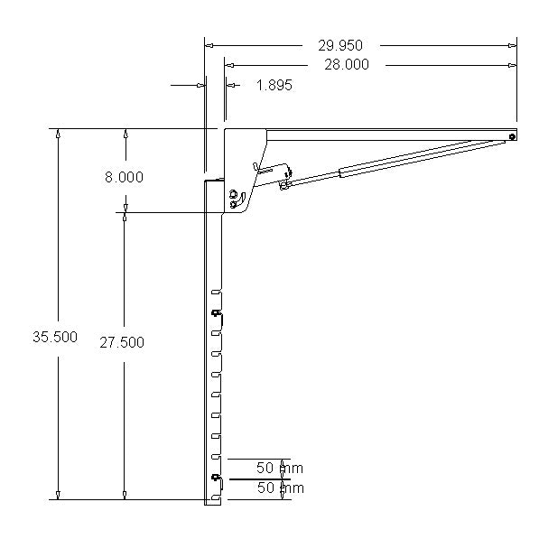 Pull Down Folding TV Ceiling Mount for 35 to 70 inch screens - View 6