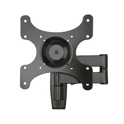 VSF415 front view with the double arm swung to the right, showing the wall plate behind and the swivel tilt hub at center