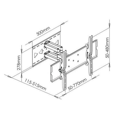 Swivel TV Mount for 32 to 75 inch Plasma/LCD/LED - View 2