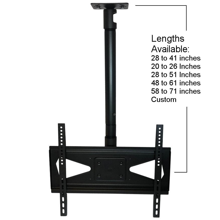 TV Ceiling Mount for 32-70 with Tilt, Rotate, Adjustable Mast - View 4