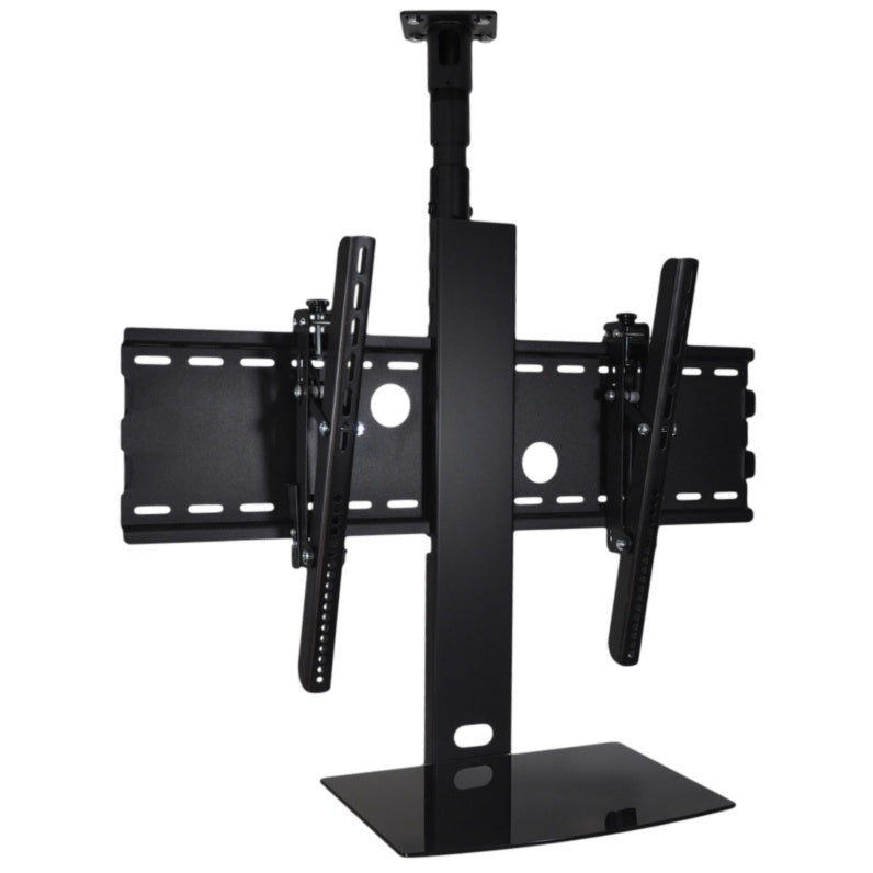 TV Ceiling Mount with Shelf for 32 to 70 with Adjustable Mast