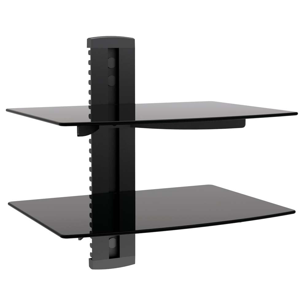 Two Shelf Wall System for DVD, Cable/Satellite Receiver