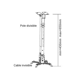 Universal Projector Ceiling Mount - View 6